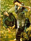 Edward Burne-jones Canvas Paintings - The Beguiling of Merlin